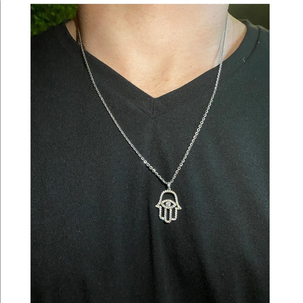 💎💎Diamond and 14k gold Evil Eye pendant  by Gem Jewelers Los Angeles